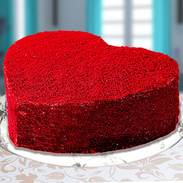 Special Red Velvet Heart Cake